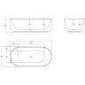 Акриловая ванна 170x80 см BELBAGNO BB401-1700-800