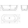 Акриловая ванна 180x80 см BELBAGNO BB706-1800-800