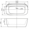 Акриловая ванна BELBAGNO BB303
