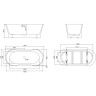 Акриловая ванна BELBAGNO BB406-1650-730
