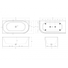 Акриловая ванна BELBAGNO BB714-1700-800-L