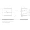 База под раковину BELBAGNO MARINO-CER-N-600-2C-SO-WO-P