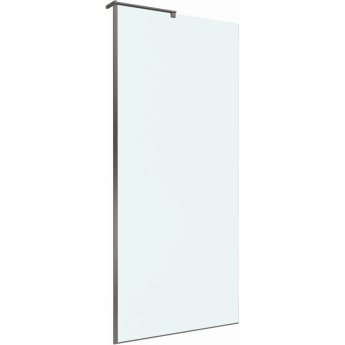 Душевая перегородка BELBAGNO UNO-L-1-TB-80-C-GM 800x2000 мм Оружейная сталь