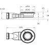Душевой поддон из искусственного мрамора BELBAGNO TRAY-MR-UNO-AH-100/80-35-W-NO