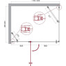 Душевой уголок 120x90 см BELBAGNO ETNA ETNA-AH-22-90/120-C-Cr