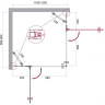 Душевой уголок 120x90 см BELBAGNO KRAFT KRAFT-AH-22-120/90-C-Cr-R