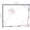 Душевой уголок BELBAGNO LUCE-AH-22-145/120-C-Cr