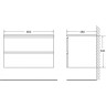Тумба BELBAGNO LUCE LUCE-800-2C-SO-PT