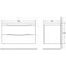 Тумба BELBAGNO MARINO MARINO-900-2C-SO-RCA-P