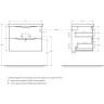 Тумба BELBAGNO MARINO MARINO-CER-700-2C-SO-RR-P