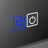 Зеркало 70x70 см BELBAGNO SPC-RNG-700-LED-TCH-PHONE