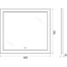 Зеркало BELBAGNO KRAFT-885-785-TCH-WARM-NERO
