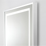 Зеркало BELBAGNO SPC-KRAFT-500-900-LED-TCH-WARM в алюминиевой раме со встроенным светильником, сенсорным выключателем и подогревом, 500x32x900